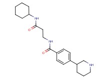 N-[3-(cyclohexylamino)-3-oxopropyl]-4-piperidin-3-ylbenzamide