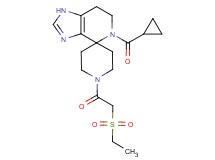 5-(cyclopropylcarbonyl)-1'-[(ethylsulfonyl)acetyl]-1,5,6,7-tetrahydrospiro[imidazo[4,5-c]pyridine-4,4'-piperidine]