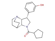 3-[(3R*,3aR*,7aR*)-1-(cyclopentylcarbonyl)octahydro-4,7-ethanopyrrolo[3,2-b]pyridin-3-yl]phenol