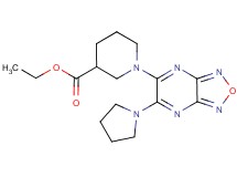 ethyl 1-[6-(1-pyrrolidinyl)[1,2,5]oxadiazolo[3,4-b]pyrazin-5-yl]-3-piperidinecarboxylate