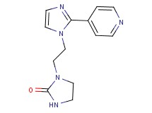 1-[2-(2-pyridin-4-yl-1H-imidazol-1-yl)ethyl]imidazolidin-2-one