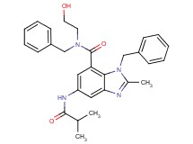 N,1-dibenzyl-N-(2-hydroxyethyl)-5-(isobutyrylamino)-2-methyl-1H-benzimidazole-7-carboxamide