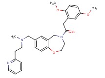 ({4-[(2,5-dimethoxyphenyl)acetyl]-2,3,4,5-tetrahydro-1,4-benzoxazepin-7-yl}methyl)methyl[2-(2-pyridinyl)ethyl]amine