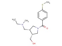 {(3R*,4R*)-4-{[ethyl(methyl)amino]methyl}-1-[4-(methylthio)benzoyl]pyrrolidin-3-yl}methanol