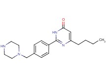6-butyl-2-[4-(1-piperazinylmethyl)phenyl]-4(3H)-pyrimidinone trifluoroacetate