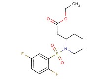 ethyl {1-[(2,5-difluorophenyl)sulfonyl]-2-piperidinyl}acetate