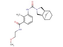 (1R*,2R*,6S*,7S*)-N-(3-{[(2-methoxyethyl)amino]carbonyl}-2-methylphenyl)-4-azatricyclo[5.2.1.0~2,6~]decane-4-carboxamide