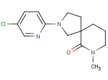 2-(5-chloro-2-pyridinyl)-7-methyl-2,7-diazaspiro[4.5]decan-6-one