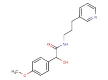 2-hydroxy-2-(4-methoxyphenyl)-N-(3-pyridin-3-ylpropyl)acetamide