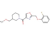 1-({2-[(2-fluorophenoxy)methyl]-1,3-oxazol-4-yl}carbonyl)-3-(methoxymethyl)piperidine