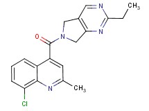 8-chloro-4-[(2-ethyl-5,7-dihydro-6H-pyrrolo[3,4-d]pyrimidin-6-yl)carbonyl]-2-methylquinoline