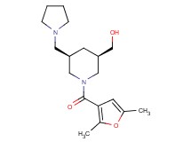 [(3R*,5R*)-1-(2,5-dimethyl-3-furoyl)-5-(1-pyrrolidinylmethyl)-3-piperidinyl]methanol