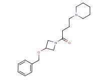 1-{4-[3-(benzyloxy)-1-azetidinyl]-4-oxobutyl}piperidine