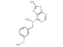 N,2-dimethyl-N-[3-(methylthio)benzyl][1,3]oxazolo[5,4-d]pyrimidin-7-amine