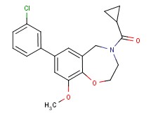 7-(3-chlorophenyl)-4-(cyclopropylcarbonyl)-9-methoxy-2,3,4,5-tetrahydro-1,4-benzoxazepine