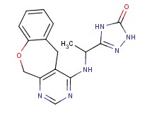 5-[1-(5,11-dihydro[1]benzoxepino[3,4-d]pyrimidin-4-ylamino)ethyl]-2,4-dihydro-3H-1,2,4-triazol-3-one