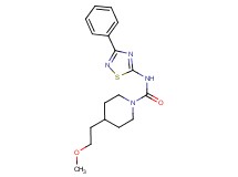 4-(2-methoxyethyl)-N-(3-phenyl-1,2,4-thiadiazol-5-yl)piperidine-1-carboxamide