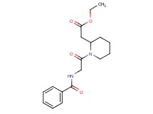 ethyl [1-(N-benzoylglycyl)-2-piperidinyl]acetate