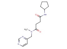 N'-cyclopentyl-N-methyl-N-(4-pyrimidinylmethyl)succinamide