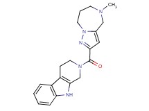 2-[(5-methyl-5,6,7,8-tetrahydro-4H-pyrazolo[1,5-a][1,4]diazepin-2-yl)carbonyl]-2,3,4,9-tetrahydro-1H-beta-carboline