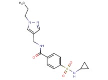 4-[(cyclopropylamino)sulfonyl]-N-[(1-propyl-1H-pyrazol-4-yl)methyl]benzamide