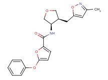 N-{(3R*,4S*)-4-[(3-methylisoxazol-5-yl)methyl]tetrahydrofuran-3-yl}-5-phenoxy-2-furamide