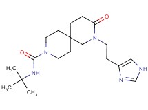 N-(tert-butyl)-2-[2-(1H-imidazol-4-yl)ethyl]-3-oxo-2,9-diazaspiro[5.5]undecane-9-carboxamide