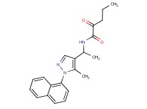 N-{1-[5-methyl-1-(1-naphthyl)-1H-pyrazol-4-yl]ethyl}-2-oxopentanamide