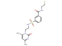 3-({[2-(4,6-dimethyl-2-oxopyrimidin-1(2H)-yl)ethyl]amino}sulfonyl)-N-(2-fluoroethyl)benzamide