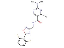 N-{[5-(2,6-difluorophenyl)-1,2,4-oxadiazol-3-yl]methyl}-2-(dimethylamino)-4-methylpyrimidine-5-carboxamide