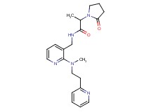 N-({2-[methyl(2-pyridin-2-ylethyl)amino]pyridin-3-yl}methyl)-2-(2-oxopyrrolidin-1-yl)propanamide
