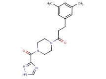1-[3-(3,5-dimethylphenyl)propanoyl]-4-(1H-1,2,4-triazol-3-ylcarbonyl)piperazine