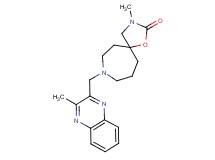 3-methyl-8-[(3-methylquinoxalin-2-yl)methyl]-1-oxa-3,8-diazaspiro[4.6]undecan-2-one