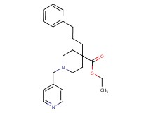 ethyl 4-(3-phenylpropyl)-1-(4-pyridinylmethyl)-4-piperidinecarboxylate