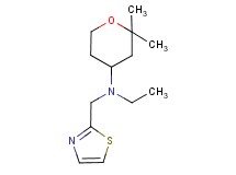 (2,2-dimethyltetrahydro-2H-pyran-4-yl)ethyl(1,3-thiazol-2-ylmethyl)amine
