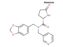 N-(1,3-benzodioxol-5-ylmethyl)-5-oxo-N-(3-pyridinylmethyl)-L-prolinamide trifluoroacetate
