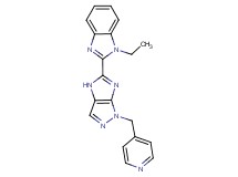 1-ethyl-2-[1-(4-pyridinylmethyl)-1,4-dihydroimidazo[4,5-c]pyrazol-5-yl]-1H-benzimidazole