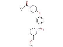 1-(4-{[1-(cyclopropylcarbonyl)-4-piperidinyl]oxy}benzoyl)-3-(methoxymethyl)piperidine