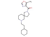 7-(2-cyclohexylethyl)-2-[(5-methyl-1,3-oxazol-4-yl)carbonyl]-2,7-diazaspiro[4.5]decane