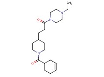 1-{3-[1-(3-cyclohexen-1-ylcarbonyl)-4-piperidinyl]propanoyl}-4-ethylpiperazine