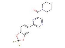 2-(2,2-difluoro-1,3-benzodioxol-5-yl)-6-(piperidin-1-ylcarbonyl)pyrazine