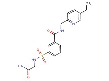 3-{[(2-amino-2-oxoethyl)amino]sulfonyl}-N-[(5-ethylpyridin-2-yl)methyl]benzamide