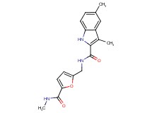 3,5-dimethyl-N-({5-[(methylamino)carbonyl]-2-furyl}methyl)-1H-indole-2-carboxamide