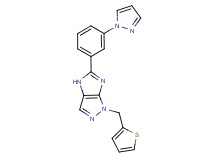 5-[3-(1H-pyrazol-1-yl)phenyl]-1-(2-thienylmethyl)-1,4-dihydroimidazo[4,5-c]pyrazole