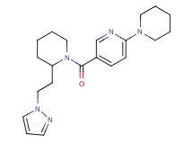 2-piperidin-1-yl-5-({2-[2-(1H-pyrazol-1-yl)ethyl]piperidin-1-yl}carbonyl)pyridine