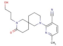2-[8-(3-hydroxypropyl)-9-oxo-2,8-diazaspiro[5.5]undec-2-yl]-6-methylnicotinonitrile