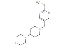 4-(1-{[2-(methylthio)pyrimidin-5-yl]methyl}piperidin-4-yl)thiomorpholine