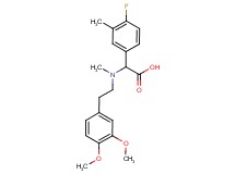 [[2-(3,4-dimethoxyphenyl)ethyl](methyl)amino](4-fluoro-3-methylphenyl)acetic acid