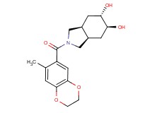 (3aR*,5S*,6S*,7aS*)-2-[(7-methyl-2,3-dihydro-1,4-benzodioxin-6-yl)carbonyl]octahydro-1H-isoindole-5,6-diol