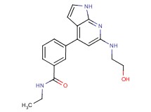 N-ethyl-3-{6-[(2-hydroxyethyl)amino]-1H-pyrrolo[2,3-b]pyridin-4-yl}benzamide